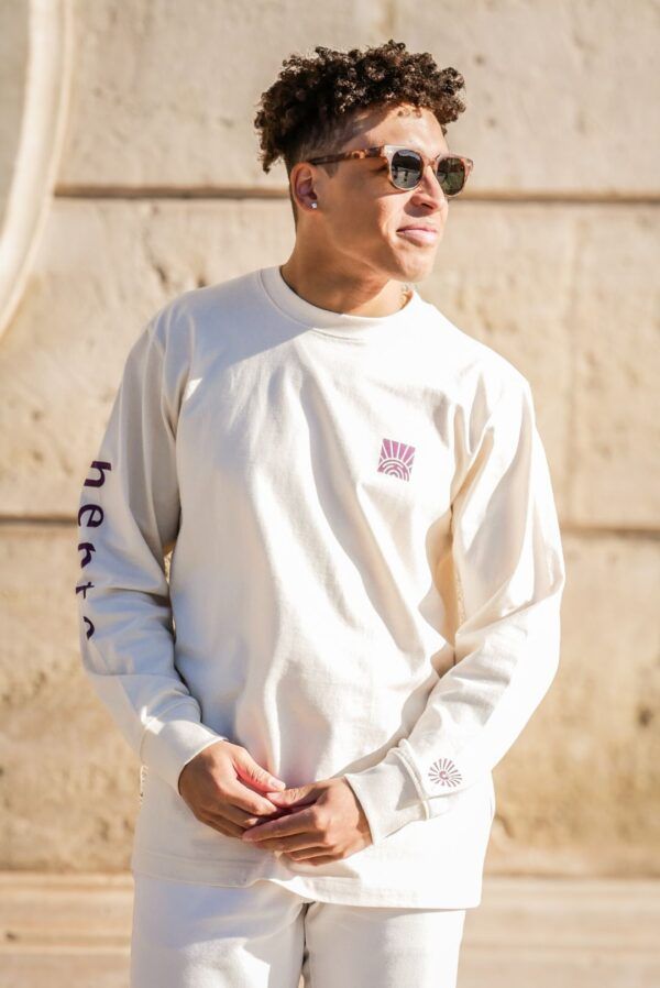 T-shirt manches longues aubergine